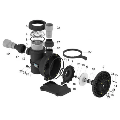 Ersatzteil Lorentz PU600 CS-17-1 Mechanische Abdichtung Abb.13