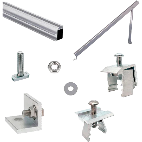 Struttura Alluminio Pavimento Piatto 2 Pannelli