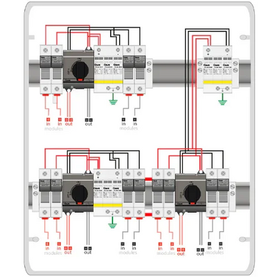 Caja Protecciones DC PV GAVE STM21025P15S/3 3 MPPT 2 Strings 15A 1000V