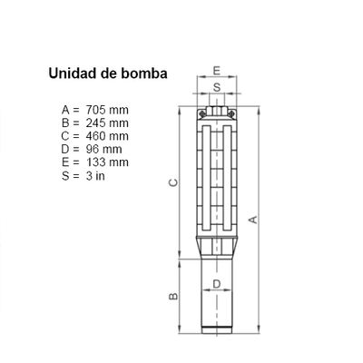 Solar-Tauchpumpe Lorentz PU4000 C-SJ30-2 44m³/h 22m