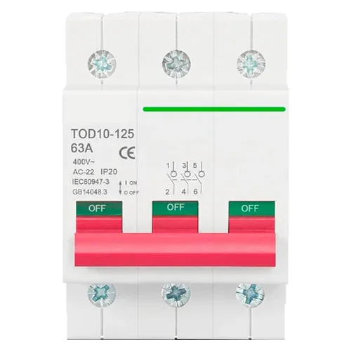 Magnetotermico 3P 400V 100A Tongou TOD10-125