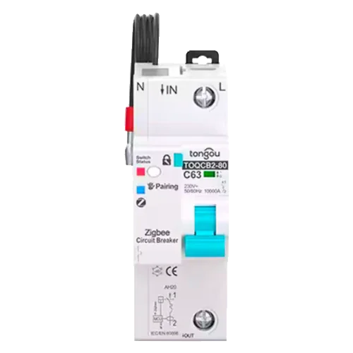 Magnetotermico Intelligente Tongou 1P TOQCB2-80 1-63A Curva C Zigbee