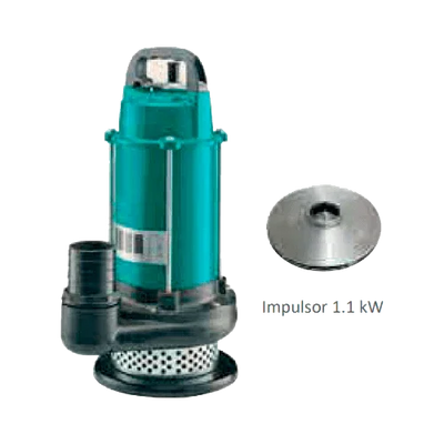 Solar-Tauchpumpe ZIRI QDX8-18-1.1DC 1100W 18m³/h 26m