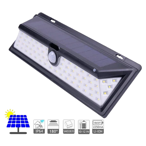 Aplique Solar de Pared 500 lm 66 LEDs JND-73553
