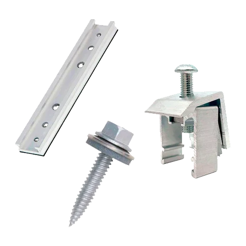 Struttura Alluminio Coplanare Lamiera 1 Pannello con Microrail