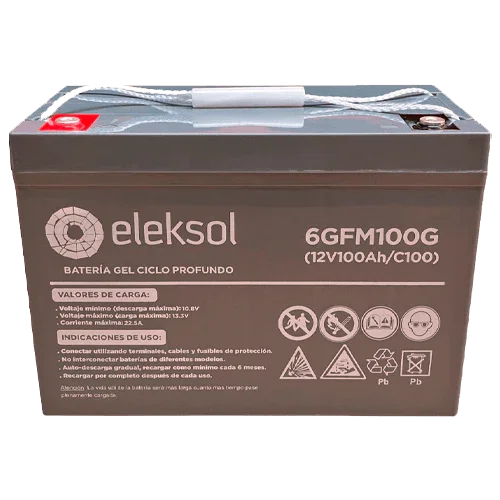 Batterie Gel Eleksol 12V 100Ah 6GFM100G