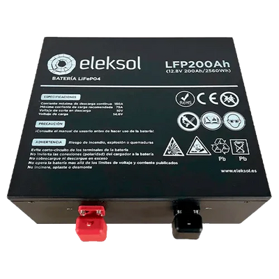 Batería Litio Eleksol 12.8V 200Ah LFP200BTBA Bajo Asiento