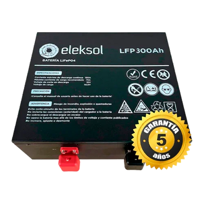 Batería Litio Eleksol 12.8V 300Ah LFP300BTBA Bajo Asiento