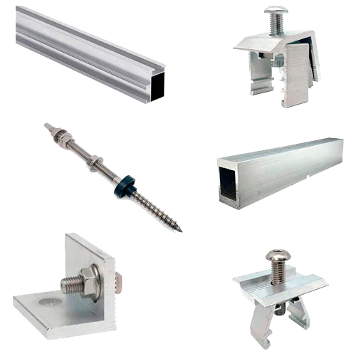 Struttura Alluminio Coplanare Vite 4 Pannelli