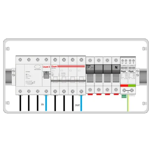Gehäuse Schutz AC Dreiphasig GAVE ACT16SDA 11kW 16A 30mA
