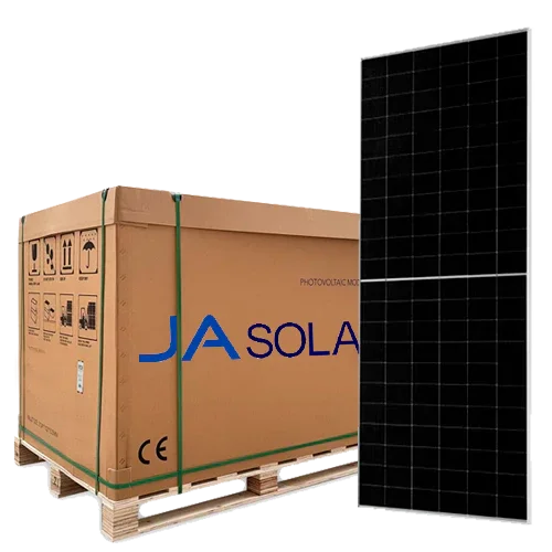 Pallet 36 Pannelli Solari Bifacciali JA Solar 600W JAM66D45 LB Mono PERC 132 celle