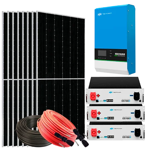 Kit Solare Isolato 8000W 48V con Batterie al Litio 15,12kWh