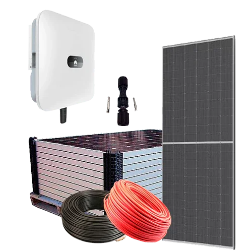 Hybrid-Solarkit Netz 5kW Huawei SUN2000L-5KTL-M1 Hochstrom Dreiphasig