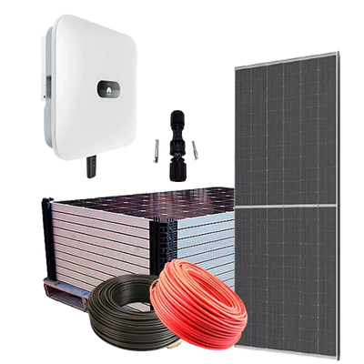 Kit Solar Híbrido Red 6kW Huawei SUN2000L-6KTL-M1 High Current Trifásico
