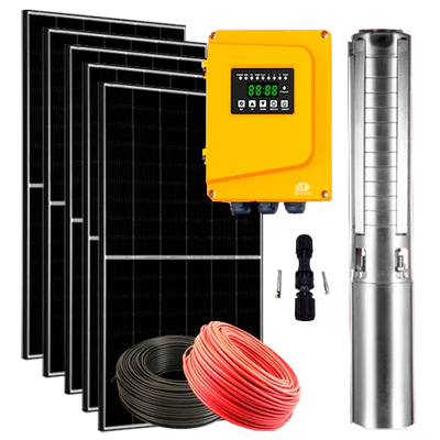 Kit Bomba Solar Híbrida ZIRI 3SCP2-110 1.5CV 132m 4.6m³/h