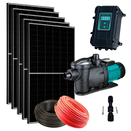 ZIRI Pool Solar Kit 180m³ Hybrid XKP27-19-150-1200-AD 1200W 27m³/h 19m