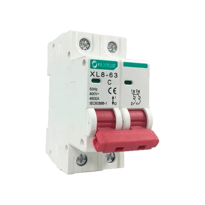 Magnetotérmico XL8-63 2P 20A 400V AC Curva C