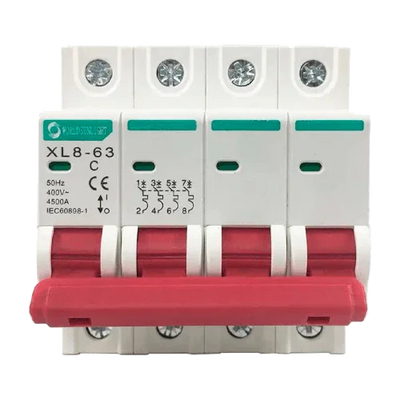 Magnetotérmico XL8-63 4P 10A 400V AC Curva C