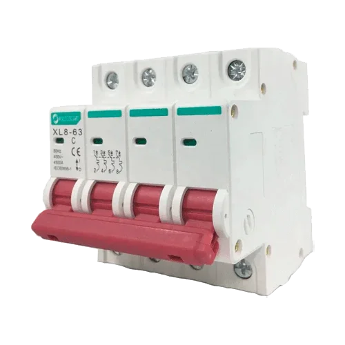XL8-63 4P 32A 400V AC Curve C Miniature Circuit Breaker