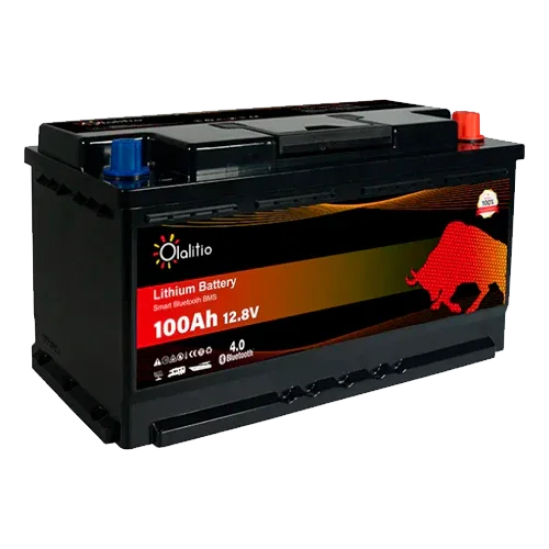 12V 100Ah Lithium Battery Olalitio OLA-12-100-S Under-Seat Bluetooth