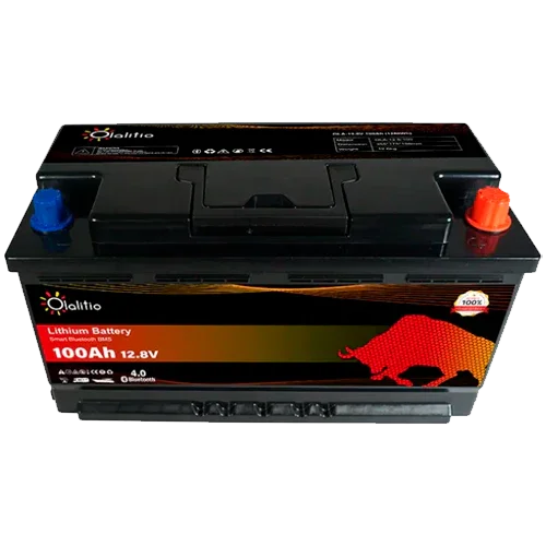 12V 100Ah Lithium Battery Olalitio OLA-12-100-S Under-Seat Bluetooth