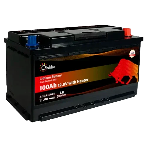 Lithium Battery 12V 100Ah Olalitio OLA-12-100-SH Under-Seat Heating Bluetooth