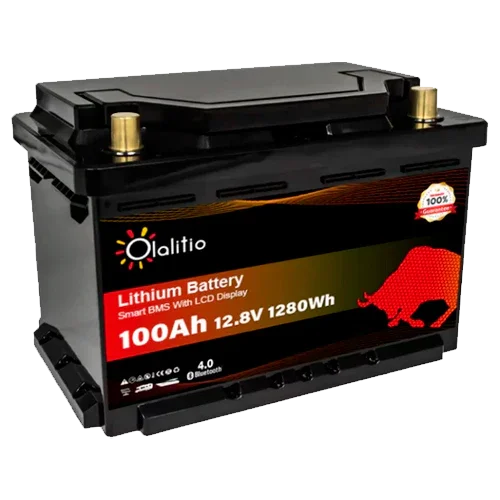 Lithium Battery 12V 100Ah Olalitio OLA-12-100-SLN3 Under Seat Bluetooth