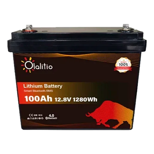 Lithium Battery 12V 100Ah Olalitio OLA-12-100-P Bluetooth
