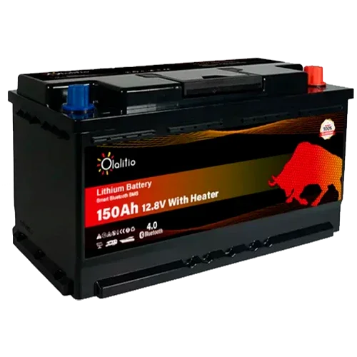 Lithium Battery 12V 150Ah Olalitio OLA-12-150-SH Under-Seat Heating Bluetooth