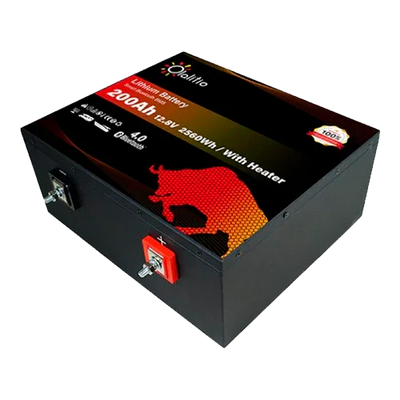 Batería Litio 12V 200Ah Olalitio OLA-12-200-MH Bajo Asiento Calefacción Bluetooth