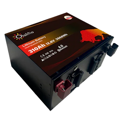 Batería Litio 12V 310Ah Olalitio OLA-12-310-MH Bajo Asiento Calefacción Bluetooth