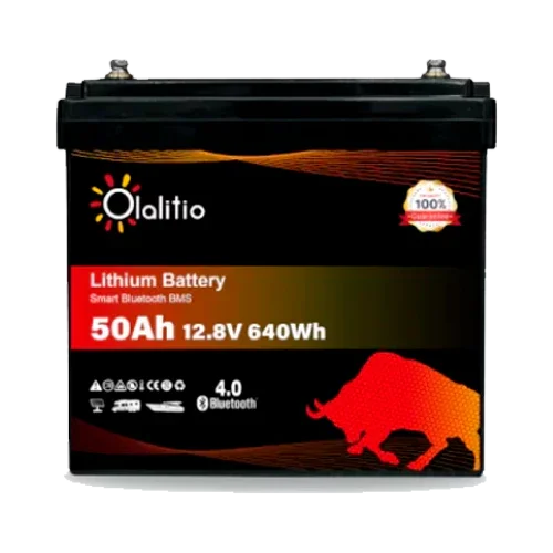 Lithium Battery 12V 50Ah Olalitio OLA-12-50 Bluetooth