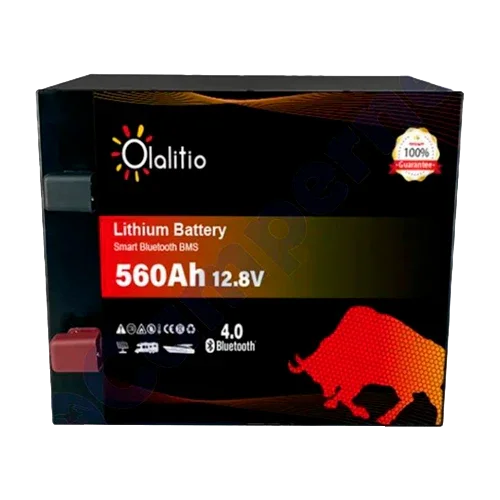 Lithium Battery 12V 560Ah Olalitio OLA-12-560-M Under Seat Bluetooth