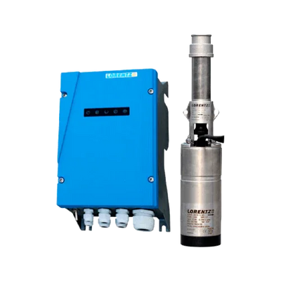 Tauchbare Solarpumpe Lorentz PS2-150 AHRE-04S 0,77m³/h 60m spiralförmig mit Regler
