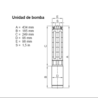 Lorentz Solar-Tauchpumpe PU150 C-SJ5-4 6,1 m³/h 12m Zentrifugal