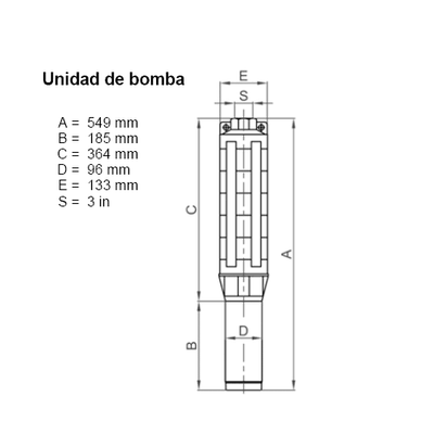 Solar-Tauchpumpe Lorentz PU1800 C-SJ30-1 49m³/h 10m Zentrifugal