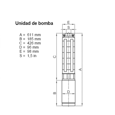 Lorentz PU1800 C-SJ5-12 Tauch-Solarpumpe 7,6m³/h 70m Kreiselpumpe