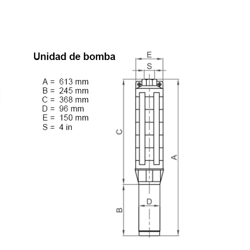 Solar-Tauchpumpe Lorentz PU4000 C-SJ60-1 78m³/h 10m