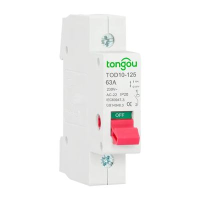 Magnetotérmico 1P 230V 63A Tongou TOD10-125