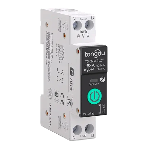 Disyuntor Inteligente ZigBee TUYA 1P 63A TO-Q-SY2-JZT con Medidor