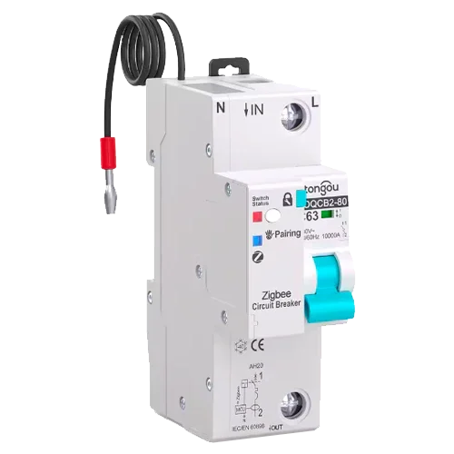 Magnetotérmico Inteligente Tongou 1P TOQCB2-80 1-63A Curva C Zigbee