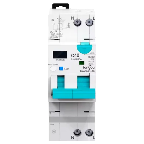 Diferencial Tipo A WiFi 2P 1–40A 30mA Tongou TOWSMR1-40
