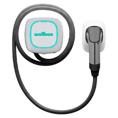 Cargador VE Wallbox Pulsar Max 22kW Cable 7m Blanco