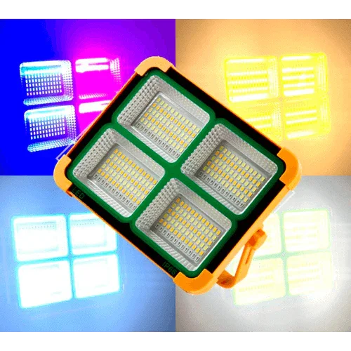 Projecteur LED Portable 200W avec Batterie 6Ah JND-7452