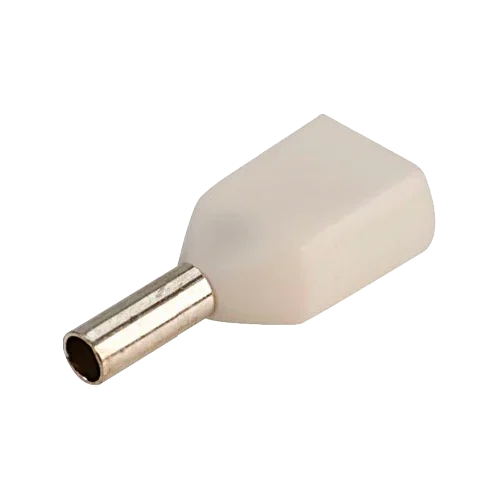 Double Hollow Insulated Ferrule Sofamel 0.5 mm² APF/D-0,50D White