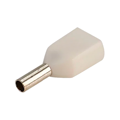 Double Hollow Insulated Ferrule Sofamel 0.5 mm² APF/D-0,50D White