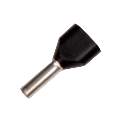 Double Hollow Insulated Ferrule Sofamel 1.5 mm² APF/D-1,50D Black