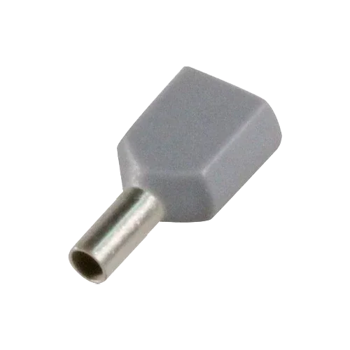 Sofamel Double Hollow Insulated Ferrule 4 mm² APF/D-4,00D Grey